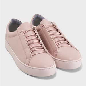 Vagabond Zoe Leather Sneakers (Light Pink)